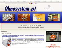 Tablet Screenshot of oknosystem.pl